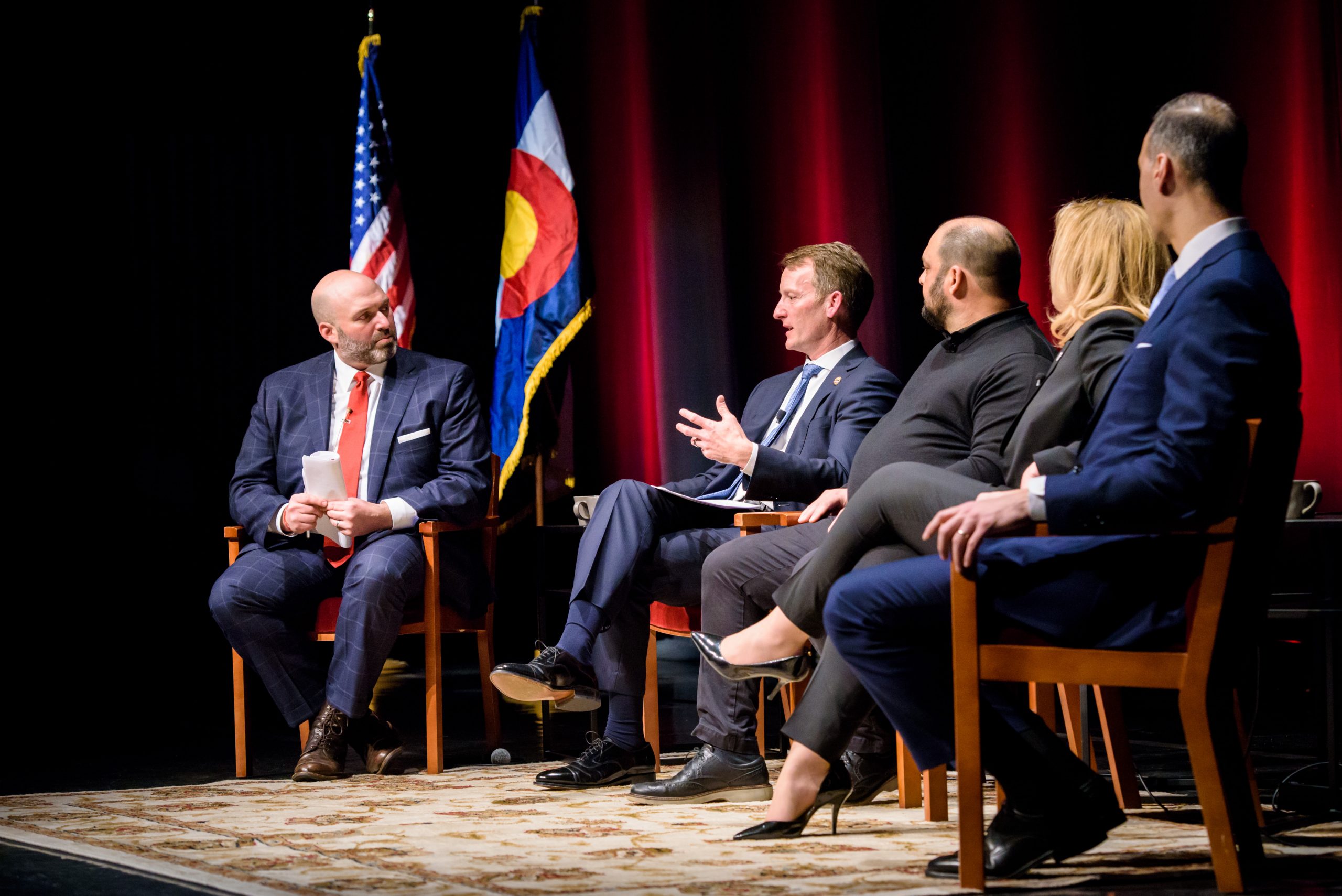 panelists in discussion at the Counterterrorism Education Learning Lab