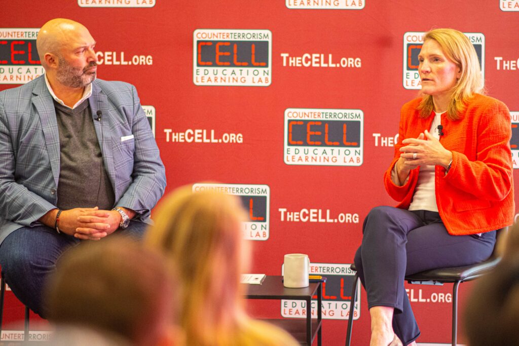 Two speakers at a CELL event